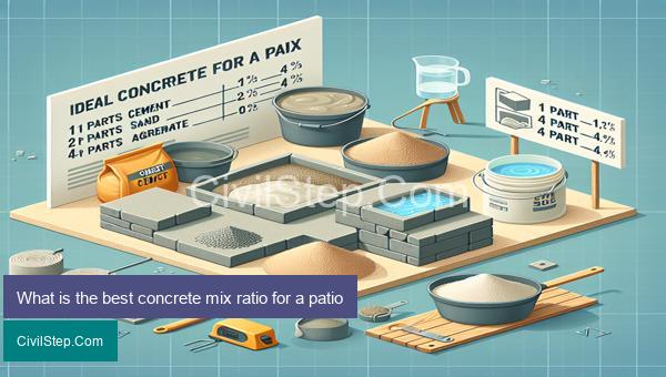 What is the best concrete mix ratio for a patio
