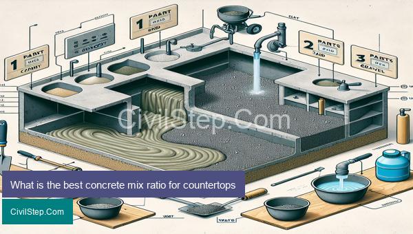 What is the best concrete mix ratio for countertops