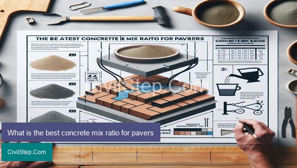 What is the best concrete mix ratio for pavers