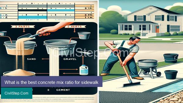 What is the best concrete mix ratio for sidewalk