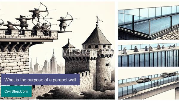 What is the purpose of a parapet wall