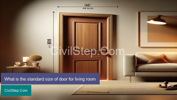What is the standard size of door for living room