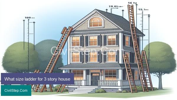 What size ladder for 3 story house