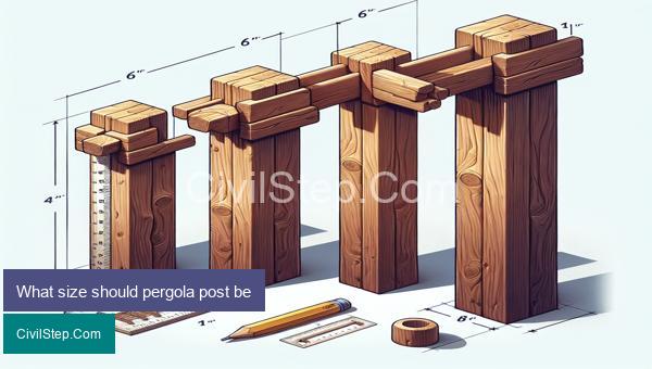 What size should pergola post be