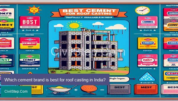Which cement brand is best for roof casting in India?