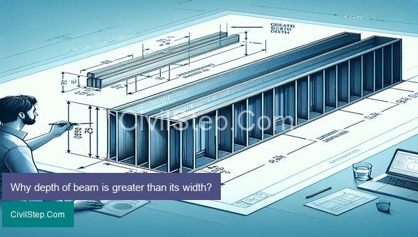 Why depth of beam is greater than its width?