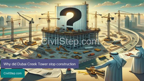 Why did Dubai Creek Tower stop construction
