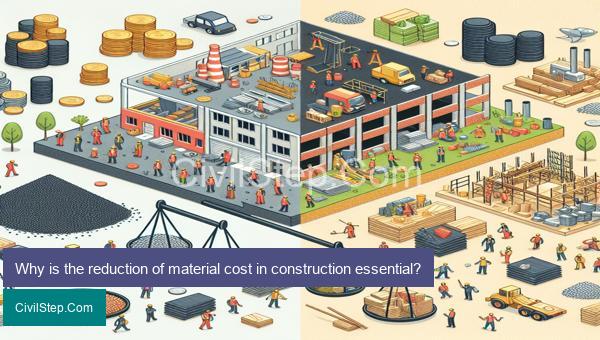 Why is the reduction of material cost in construction essential?