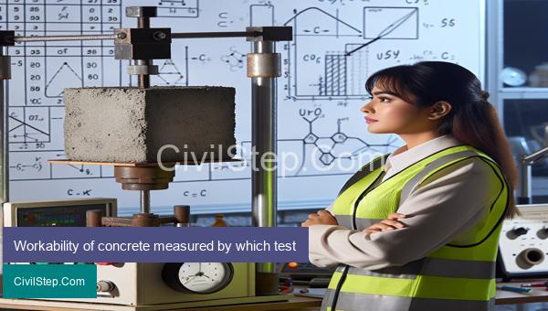 Workability of concrete measured by which test
