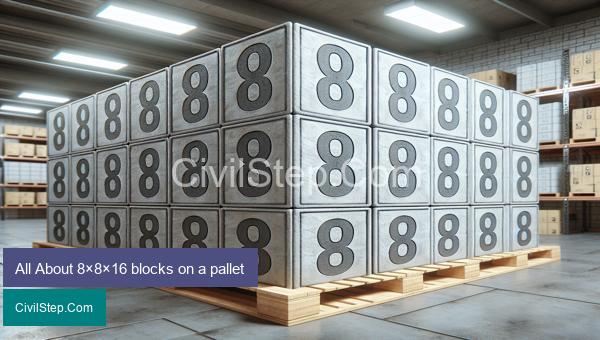 All About 8×8×16 blocks on a pallet
