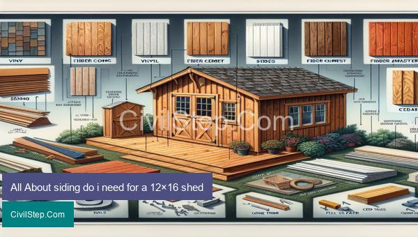 All About siding do i need for a 12×16 shed