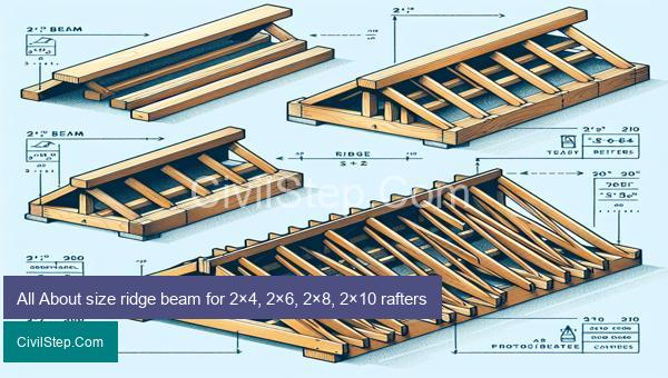 All About size ridge beam for 2×4, 2×6, 2×8, 2×10 rafters