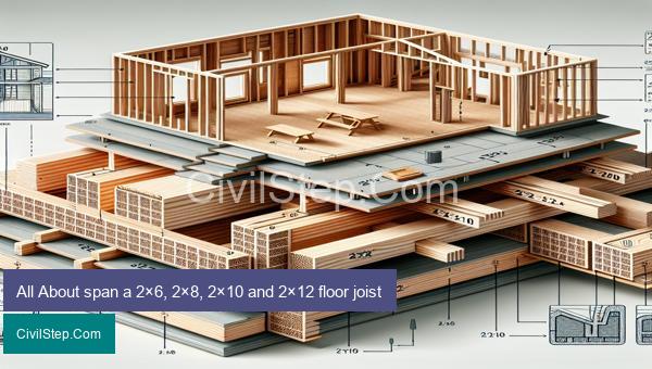All About span a 2×6, 2×8, 2×10 and 2×12 floor joist