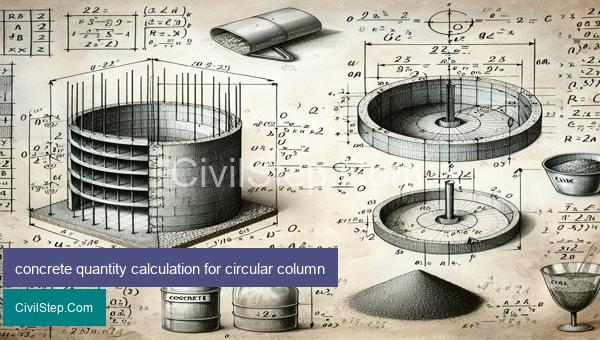 concrete quantity calculation for circular column