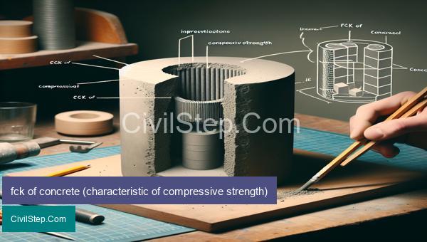 fck of concrete (characteristic of compressive strength)