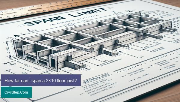 How far can i span a 2×10 floor joist?