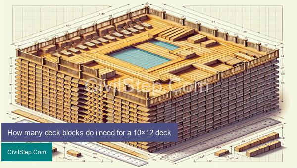 How many deck blocks do i need for a 10×12 deck