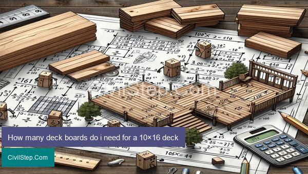 How many deck boards do i need for a 10×16 deck
