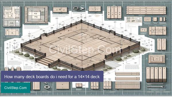 How many deck boards do i need for a 14×14 deck
