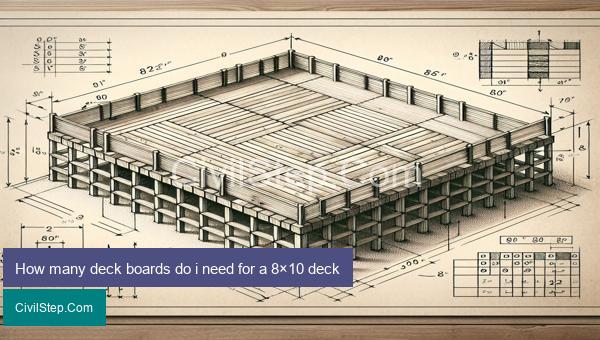How many deck boards do i need for a 8×10 deck