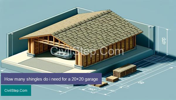 How many shingles do i need for a 20×20 garage