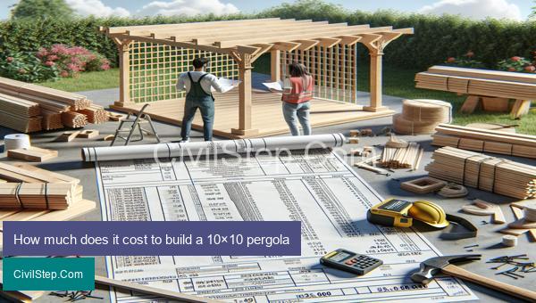 How much does it cost to build a 10×10 pergola