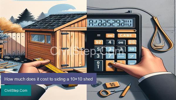 How much does it cost to siding a 10×10 shed