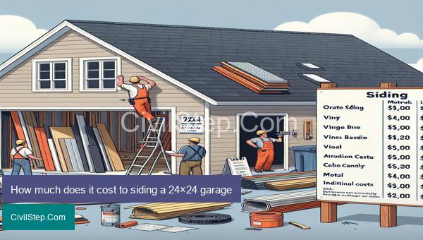 How much does it cost to siding a 24×24 garage