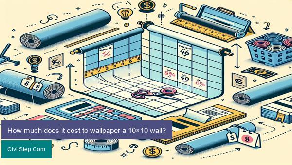 How much does it cost to wallpaper a 10×10 wall?