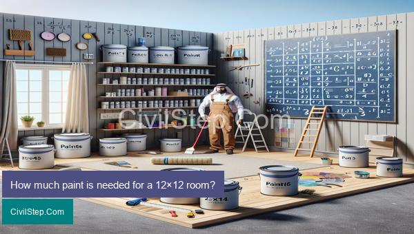 How much paint is needed for a 12×12 room?