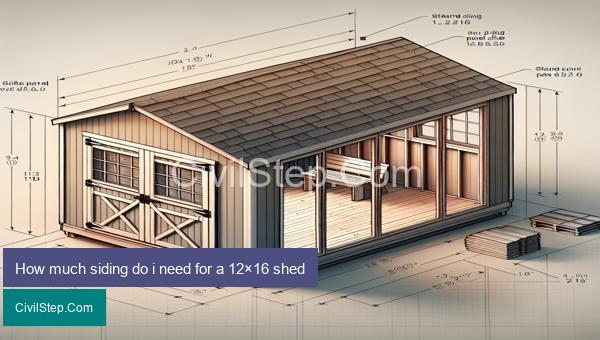 How much siding do i need for a 12×16 shed