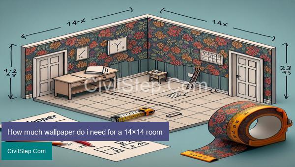 How much wallpaper do i need for a 14×14 room