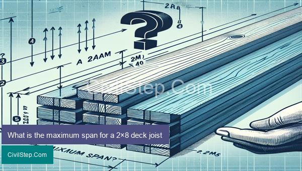 What is the maximum span for a 2×8 deck joist
